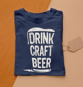 t shirt navy drink craft beer ffp8s