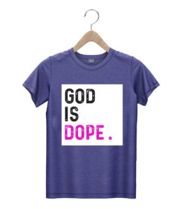 t shirt navy god is dope purple funny christian faith believe bdgzh