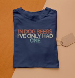 t shirt navy in dog beers ive only had one qq1v1