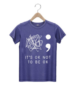 t shirt navy its ok to not be ok suicide prevention awareness you matter vow3r