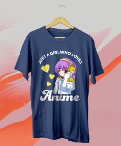 just a girl who loves anime manga t-shirt