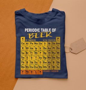 t shirt navy periodic table of beer craft beer style brewery sbaqx