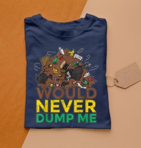 t shirt navy recycling truck garbage truck dump dumpster trash nwwqc