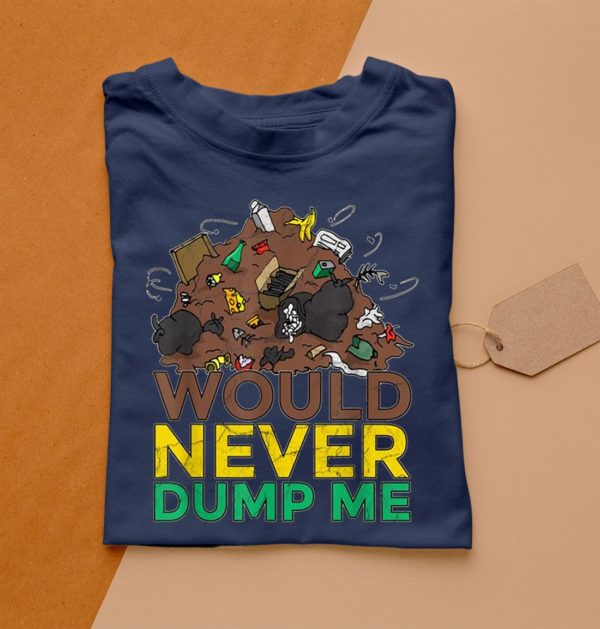 t shirt navy recycling truck garbage truck dump dumpster trash nwwqc