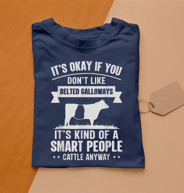 t shirt navy smart people cattle farmer cow breed belted galloways rieyv