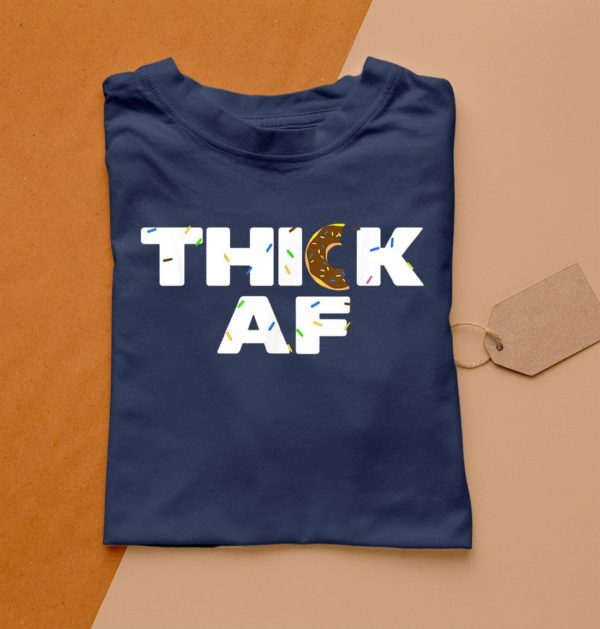 t shirt navy thick af funny donut fitness weightlifting ebmfm