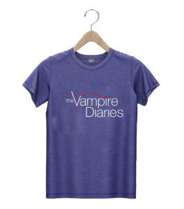 t shirt navy vampire diaries logo 8iq8u