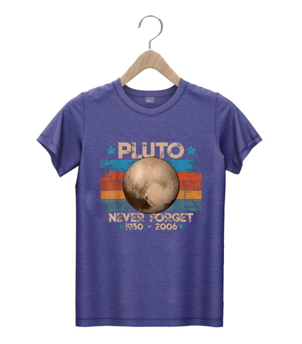 t shirt navy vintage never forget pluto nerdy astronomy space science mqfbu