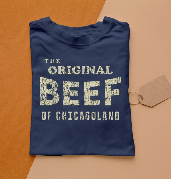 t shirt navy vintage the original beef of chicagoland leyk5