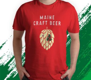 t shirt red 1909 maine craft beer state flag united states of craft bee jq5hf