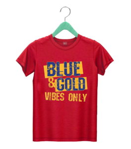 t shirt red blue and gold game day group shirt for high school football fi5c5