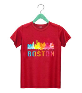 t shirt red boston massachusetts retro watercolor skyline souvenir oxvv5