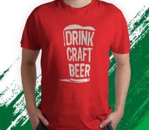 t shirt red drink craft beer 0pvgb