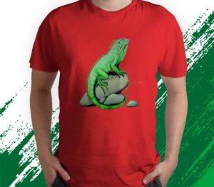t shirt red iguana lizard reptile leguan green pet animal herpetologist xppgf