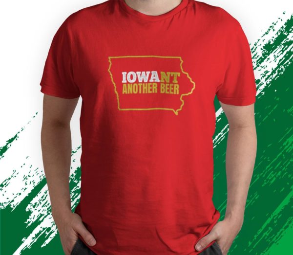 t shirt red iowa beer shirt distressed iowa state map nyprq