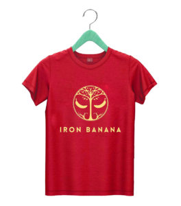 t shirt red iron banana wrk62