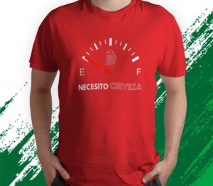 t shirt red mexican beer necesito cerveza 6cv7t