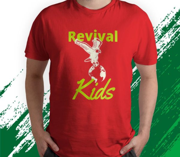 t shirt red revival kids pszzy