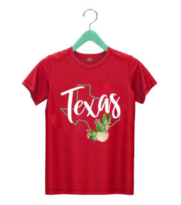 t shirt red texas state map pride cactus vintage texas si2kn