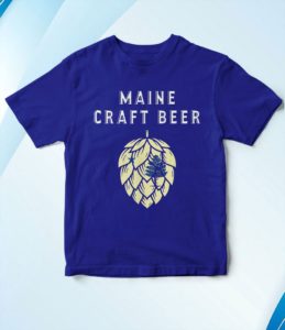 t shirt royal 1909 maine craft beer state flag united states of craft bee nla5d