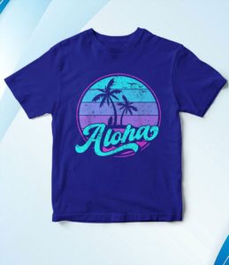t shirt royal aloha hawaii retro vintage sunset r9ott