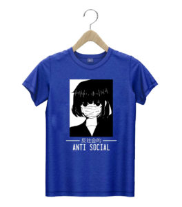 t shirt royal anti social japanese text aesthetic vaporwave anime w4he4