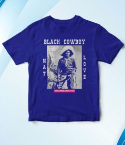 t shirt royal black cowboy nat love african american cowboys black history knj0a