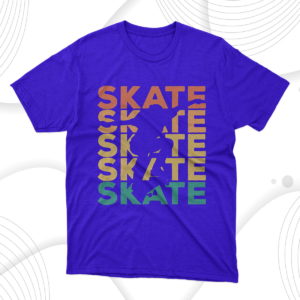 retro vintage skating t-shirt