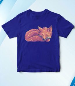 t shirt royal sleeping fox animal funny woodland creature qh4i4