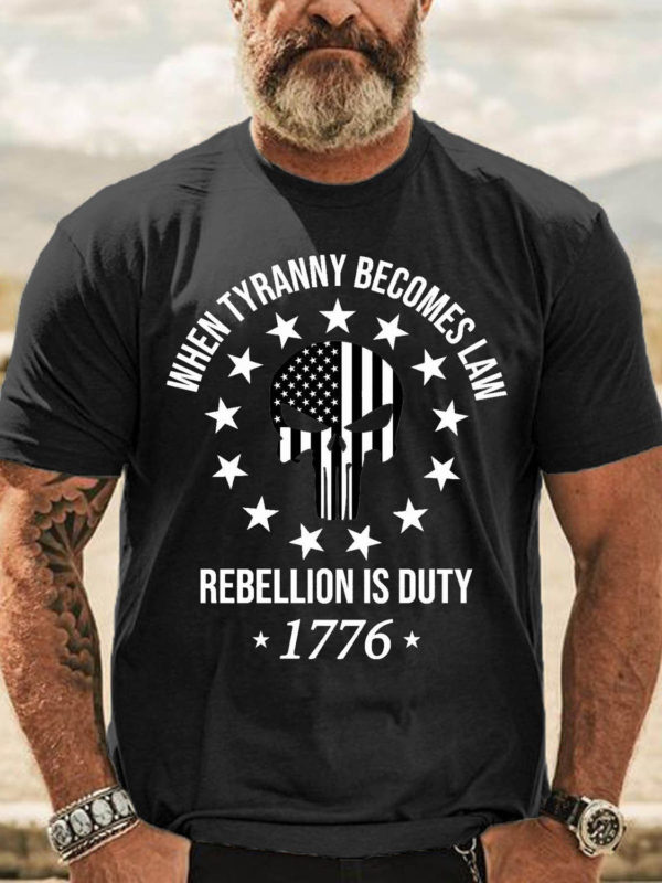 when tyranny becomes law rebellion becomes duty t shirt l3wks