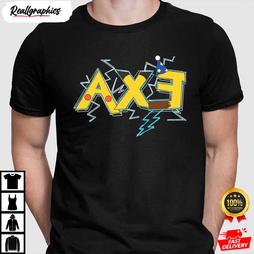 AXE Pikachu Lightning Pokemon Shirt
