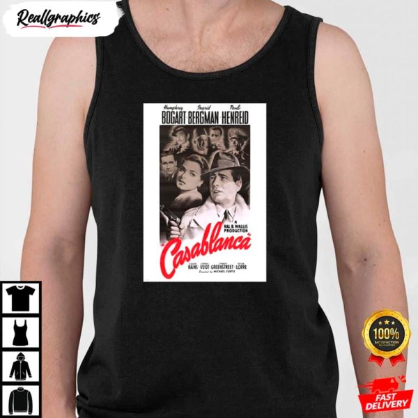 movie poster merchandise casablanca shirt 4 b3tyu