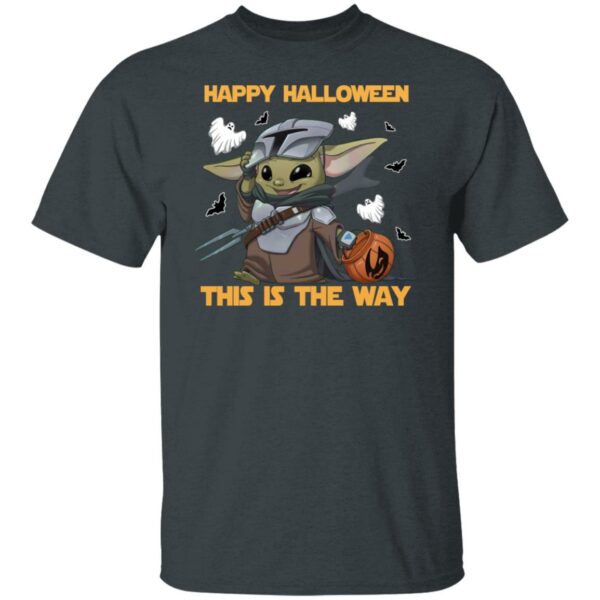 baby yoda happy halloween this is the way halloween costumes ghost t shirt 2 svzyv