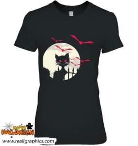 black cat full moon bats costume cute easy halloween gift shirt 1013 x9hpg