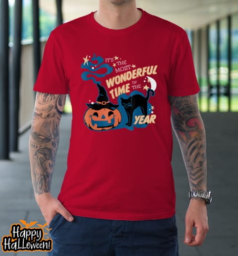 black cat halloween shirt its the most wonderful time of the year t shirt 1137 p0y3dy
