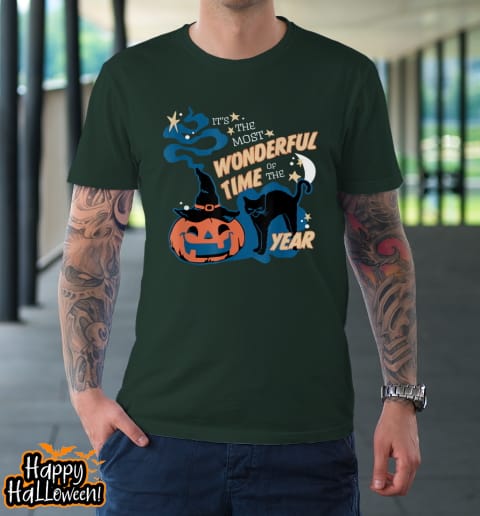 black cat halloween shirt its the most wonderful time of the year t shirt 479 jqmn2t