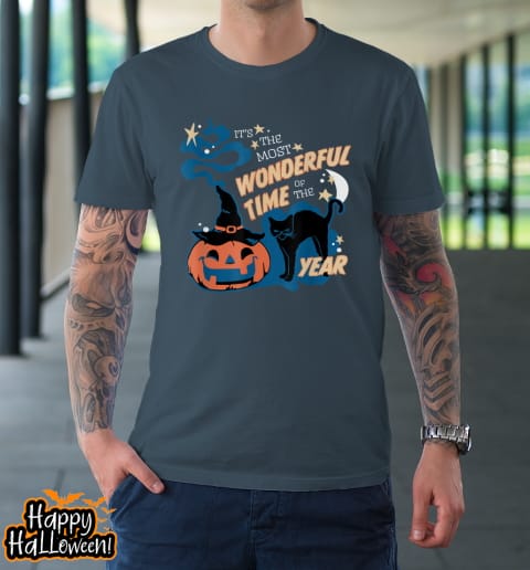 black cat halloween shirt its the most wonderful time of the year t shirt 626 xevtru