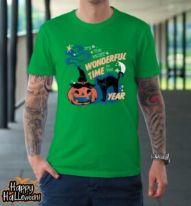black cat halloween shirt its the most wonderful time of the year t shirt 771 v5eldb