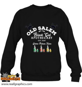 black cat old salem apothecary co est company sign witch fun shirt 1259 k9r9p