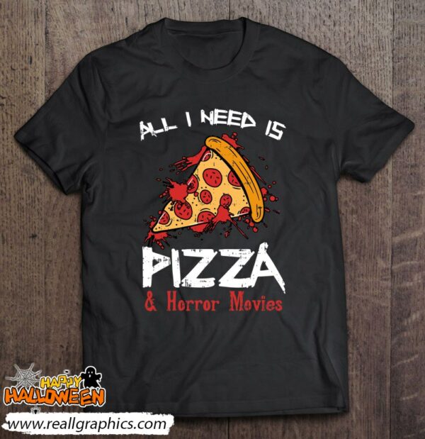 bloody pizza horror movies costume funny food halloween shirt 87 tdjbn