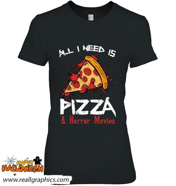 bloody pizza horror movies costume funny food halloween shirt 88 03q8c