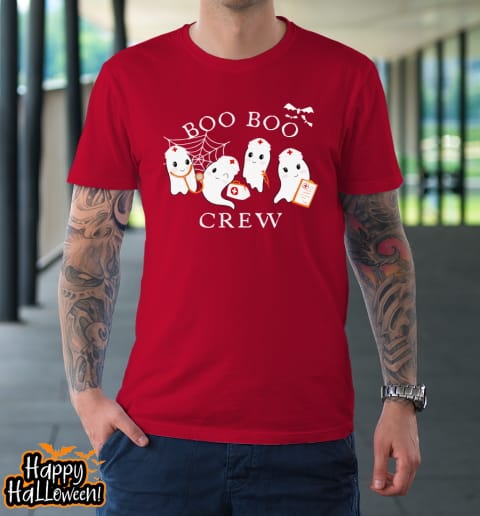 Boo Boo Crew Funny Nurse Halloween Cute Ghost Costume Shirt