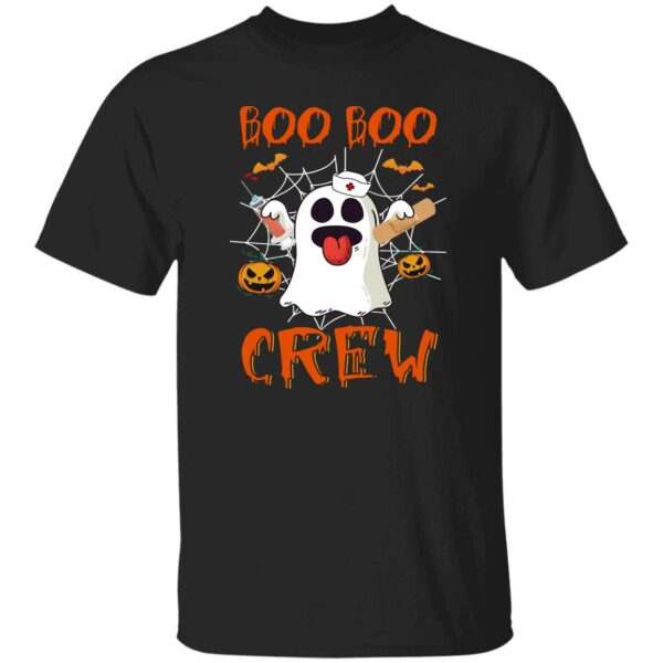 boo boo crew nurse ghost funny halloween costume vintage t shirt 1 7qtcm