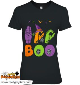 boo hands american sign language pride asl halloween shirt 401 lrpfe