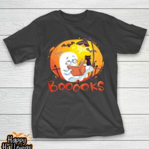 booooks ghost funny halloween book lover library reading t shirt 137 lbxxox