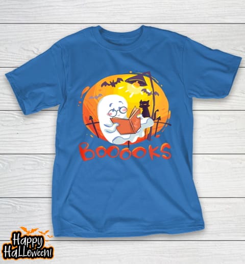 booooks ghost funny halloween book lover library reading t shirt 905 t9evit