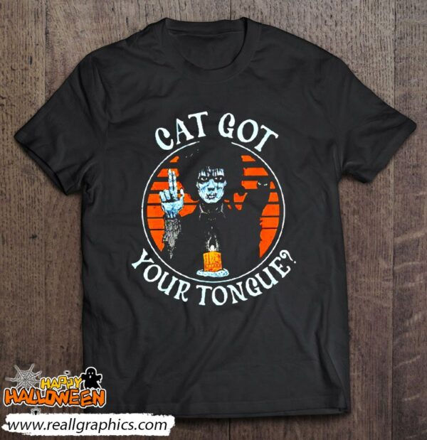 cat got your tongue halloween shirt 976 tueg4