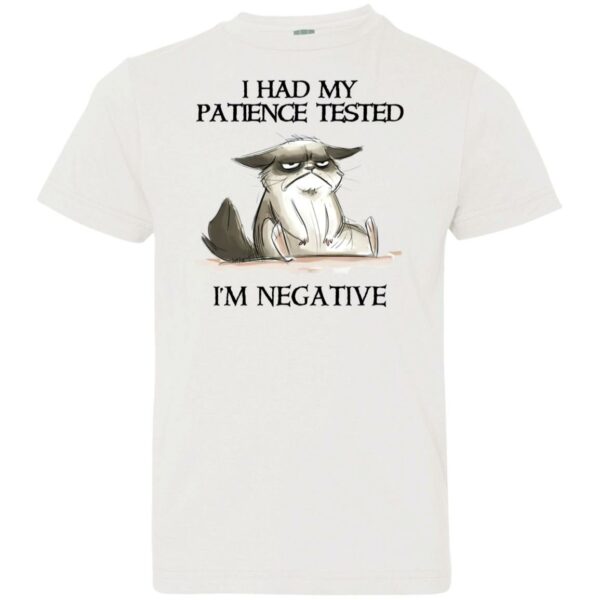 cat i had my patience tested im negative shirt cat lovers 2 ajybsa