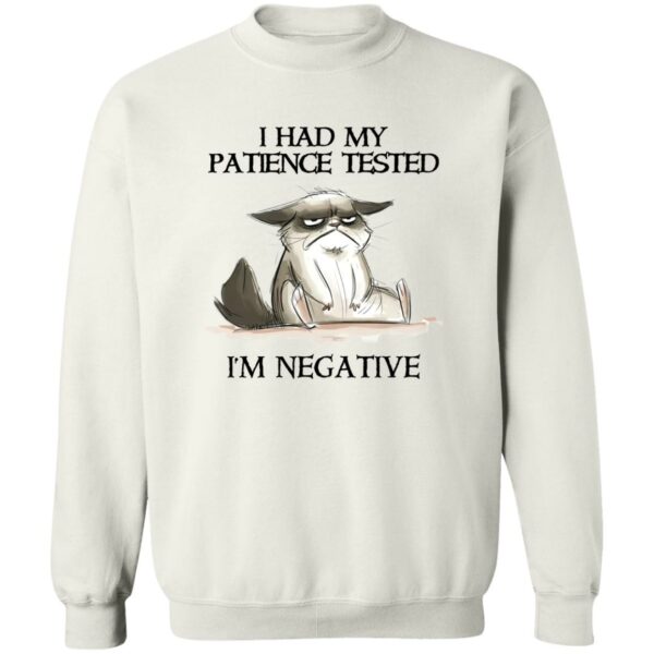 cat i had my patience tested im negative shirt cat lovers 4 je6tue