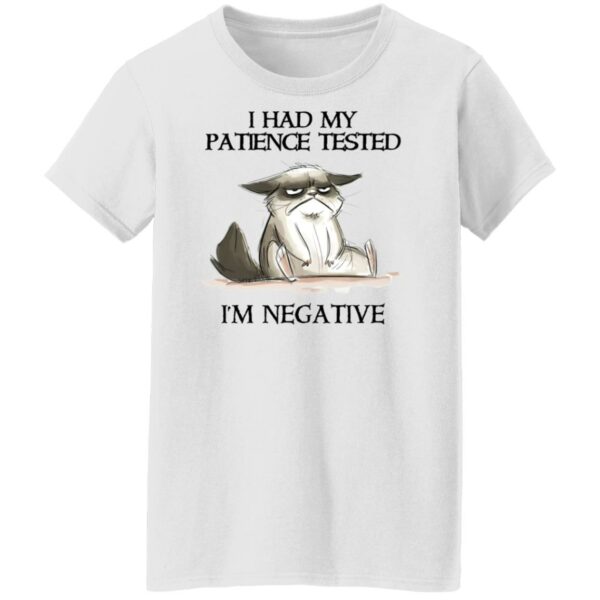 cat i had my patience tested im negative shirt cat lovers 9 raygl2